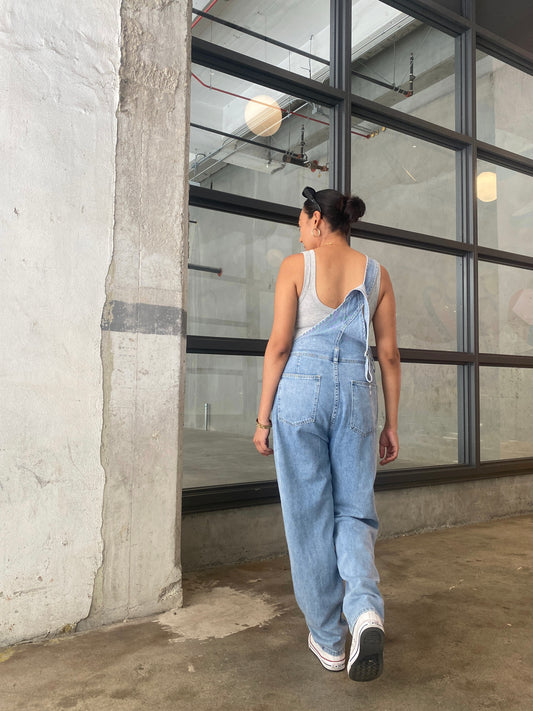 Ciara Light Vintage Wash Overalls