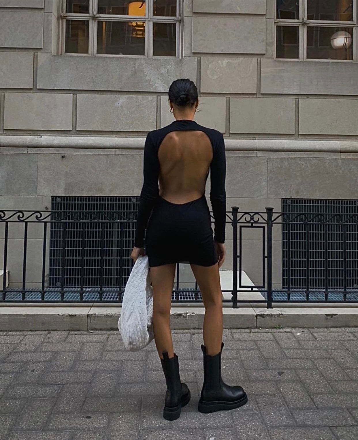 Becky "Peek a Boo" Dress (Black)