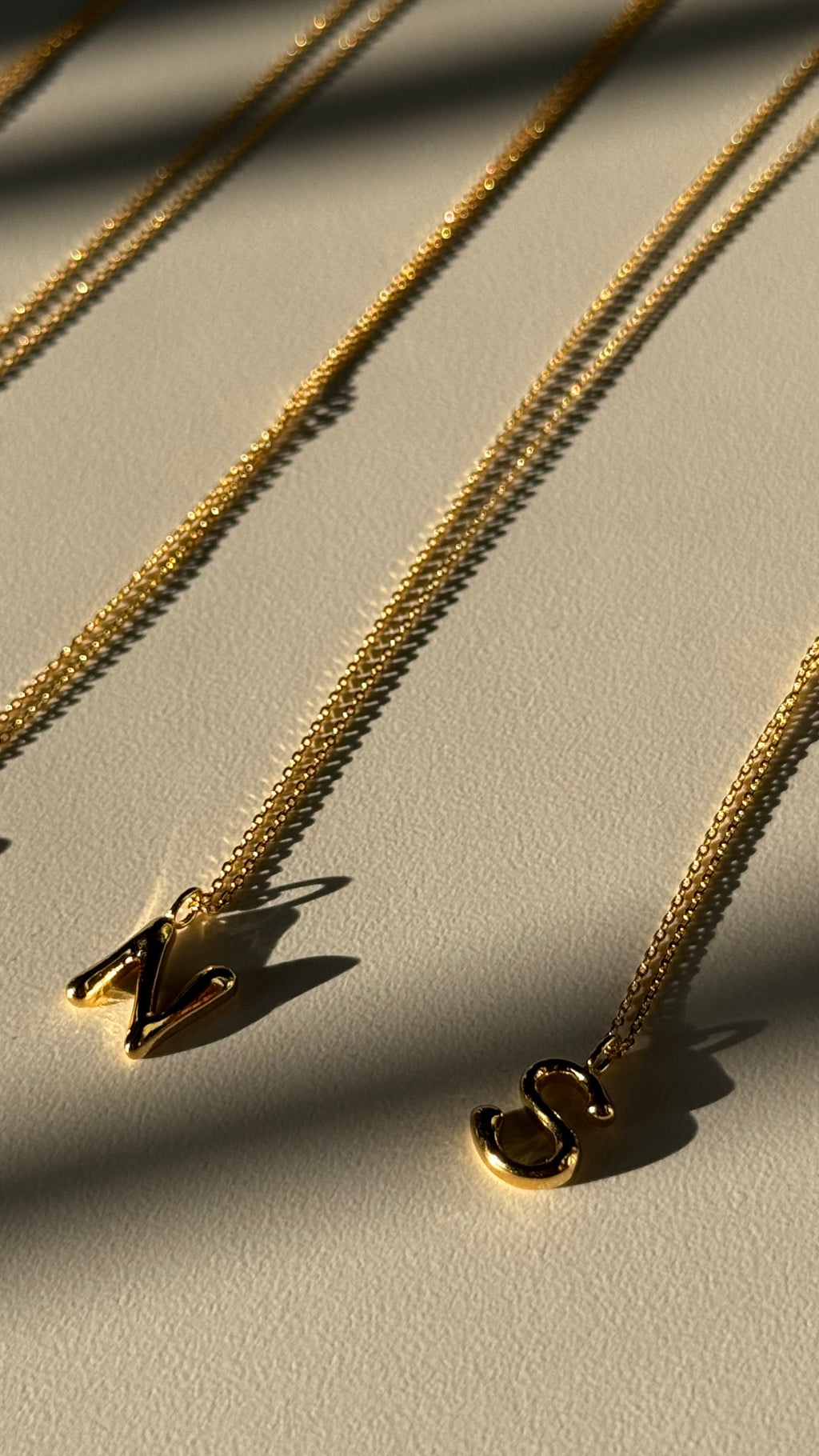 Bubble Initial Necklace