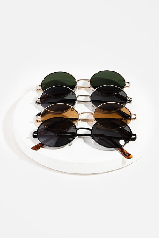 Kendall Vintage Styled Round Rim Sunglasses