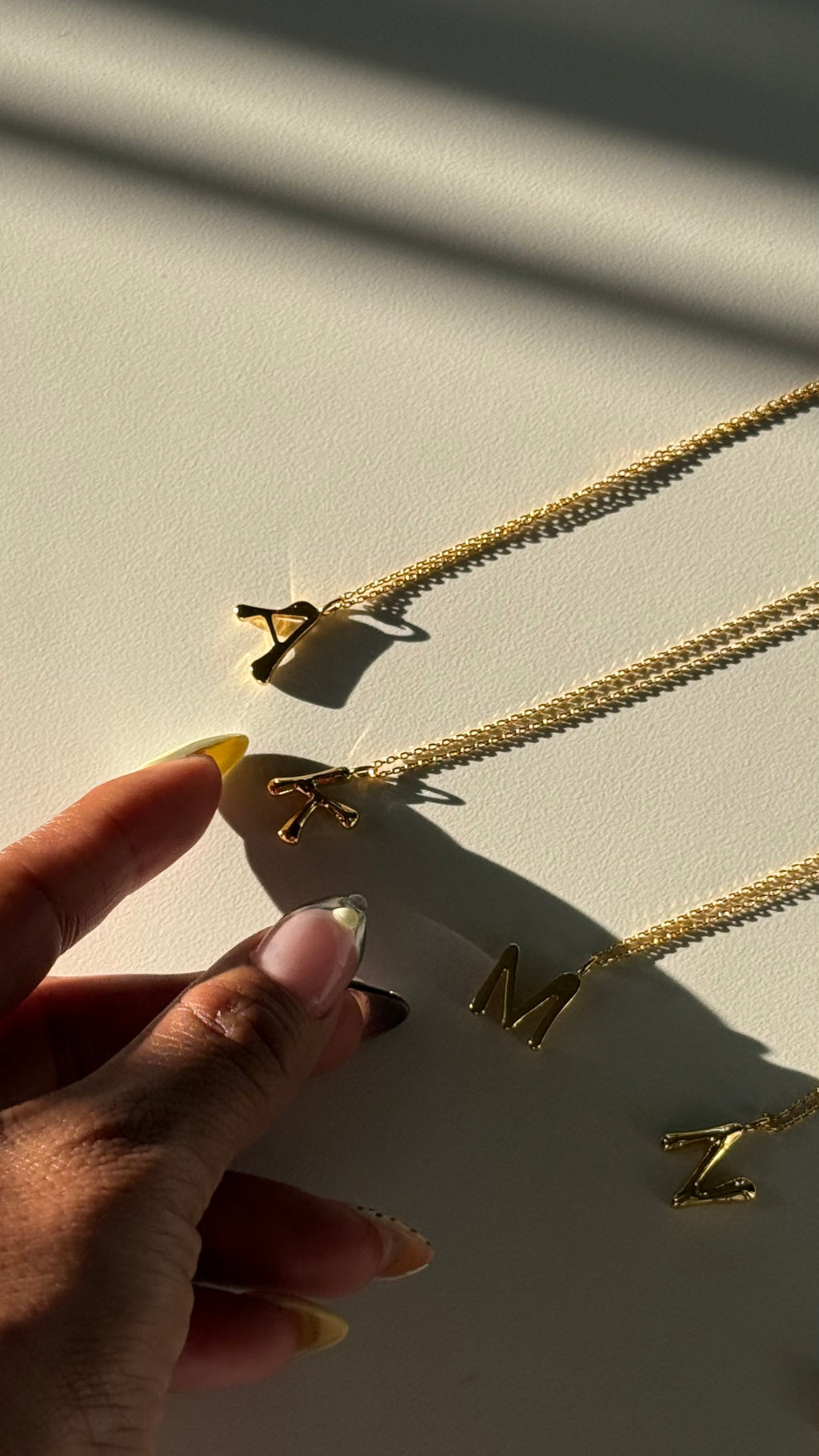 Bubble Initial Necklace