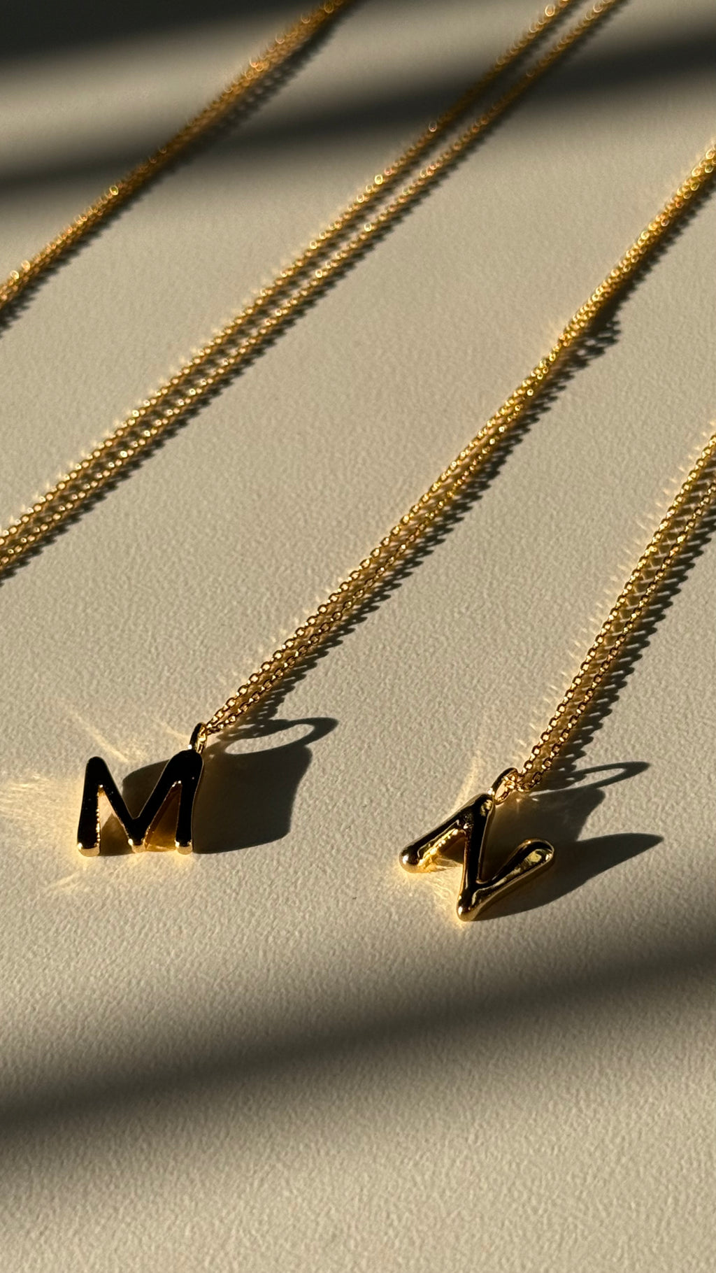 Bubble Initial Necklace