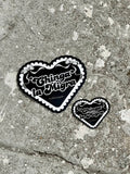 Chinga la Migra Sticker (Black Heart & White Ribbon)