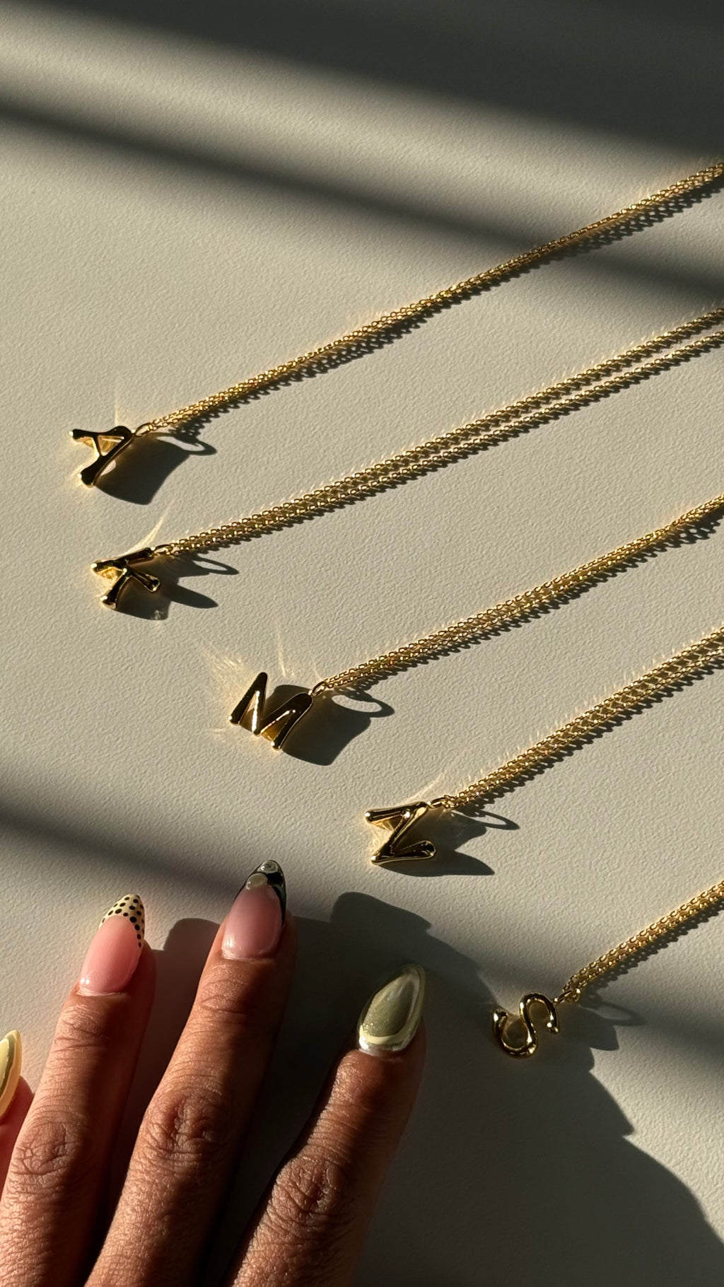 Bubble Initial Necklace