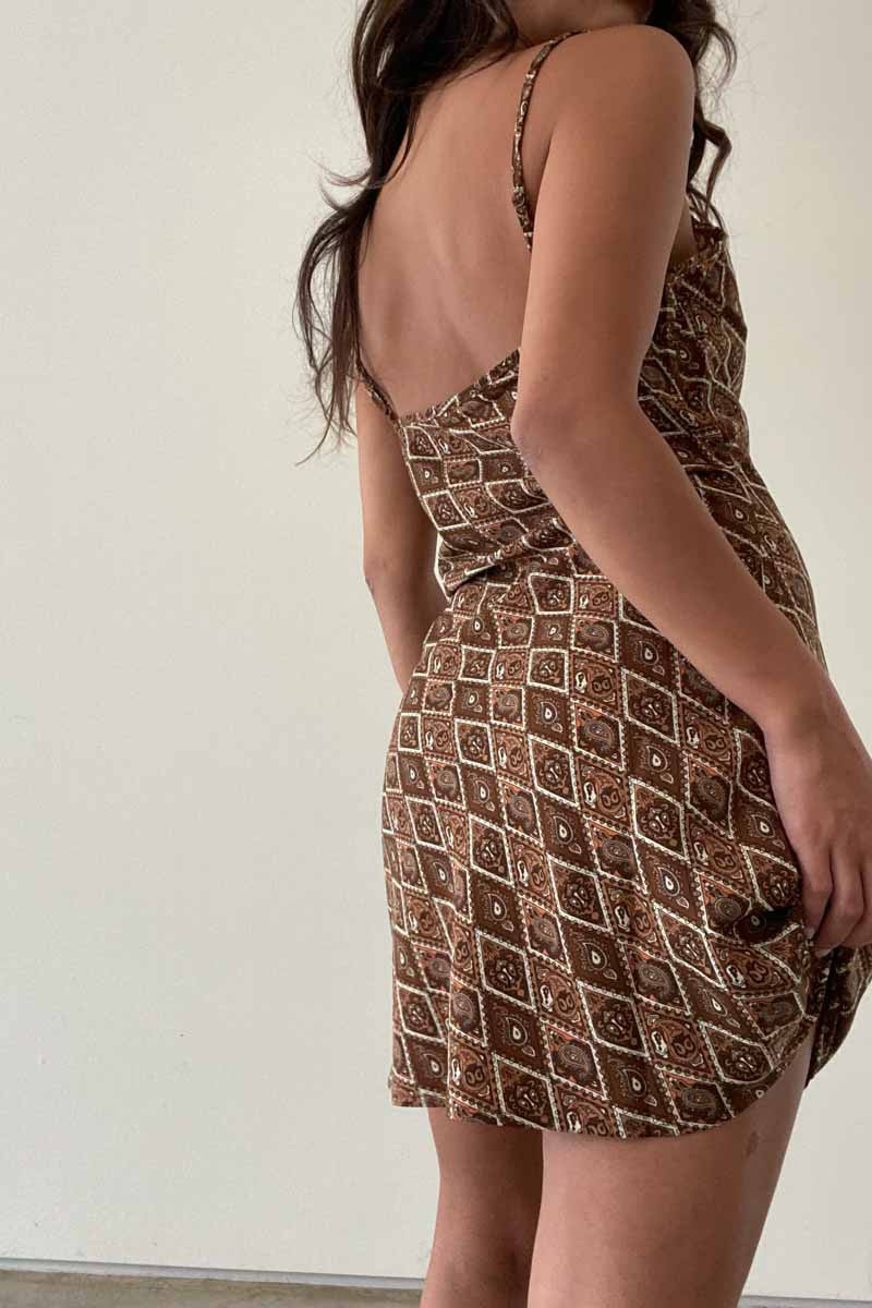 Orion Paisley Mini Dress