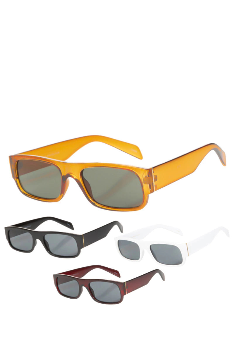 Sharon 90's Gold Rim Sunglasses (Multi)