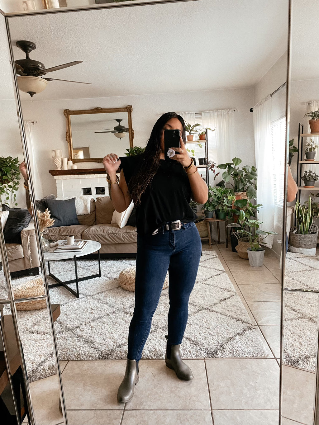 Kevin Padded Shoulder Tank Top