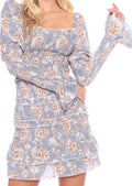 Brenda Floral Shirred Scrunch Dress