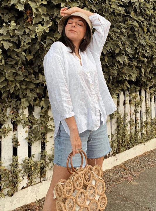 Marimar Boho Multi Circle Beach Bag (Tan)