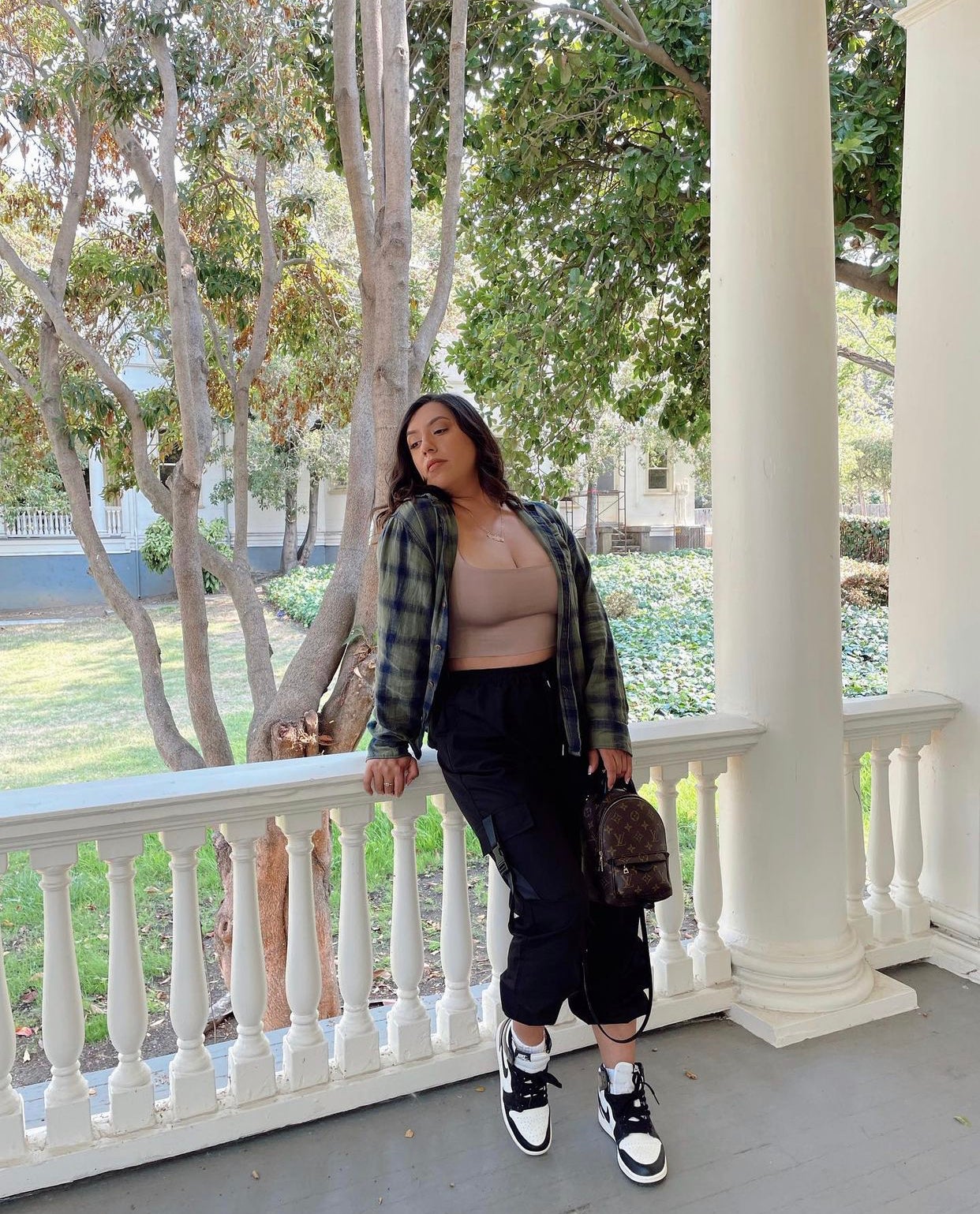 Leslie Square Neck Crop Top (Taupe)