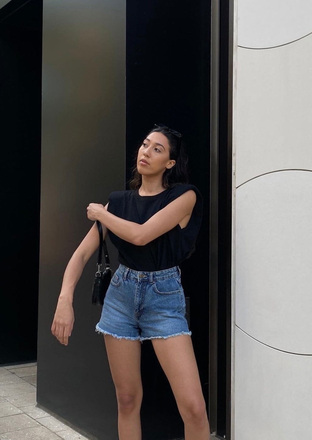 Kevin Padded Shoulder Tank Top