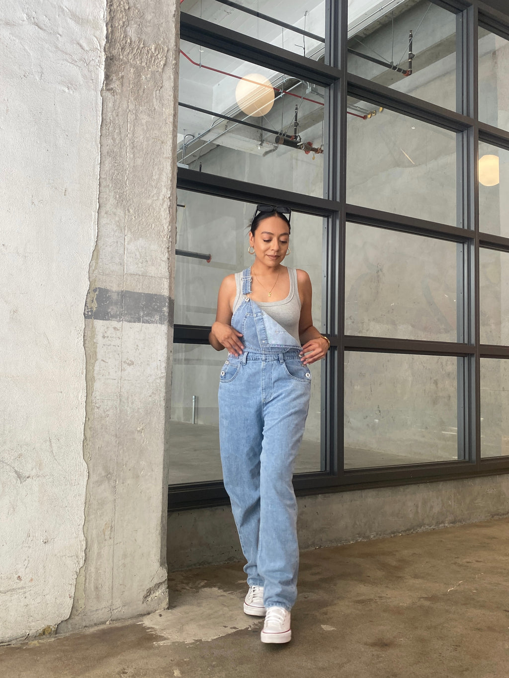 Ciara Light Vintage Wash Overalls