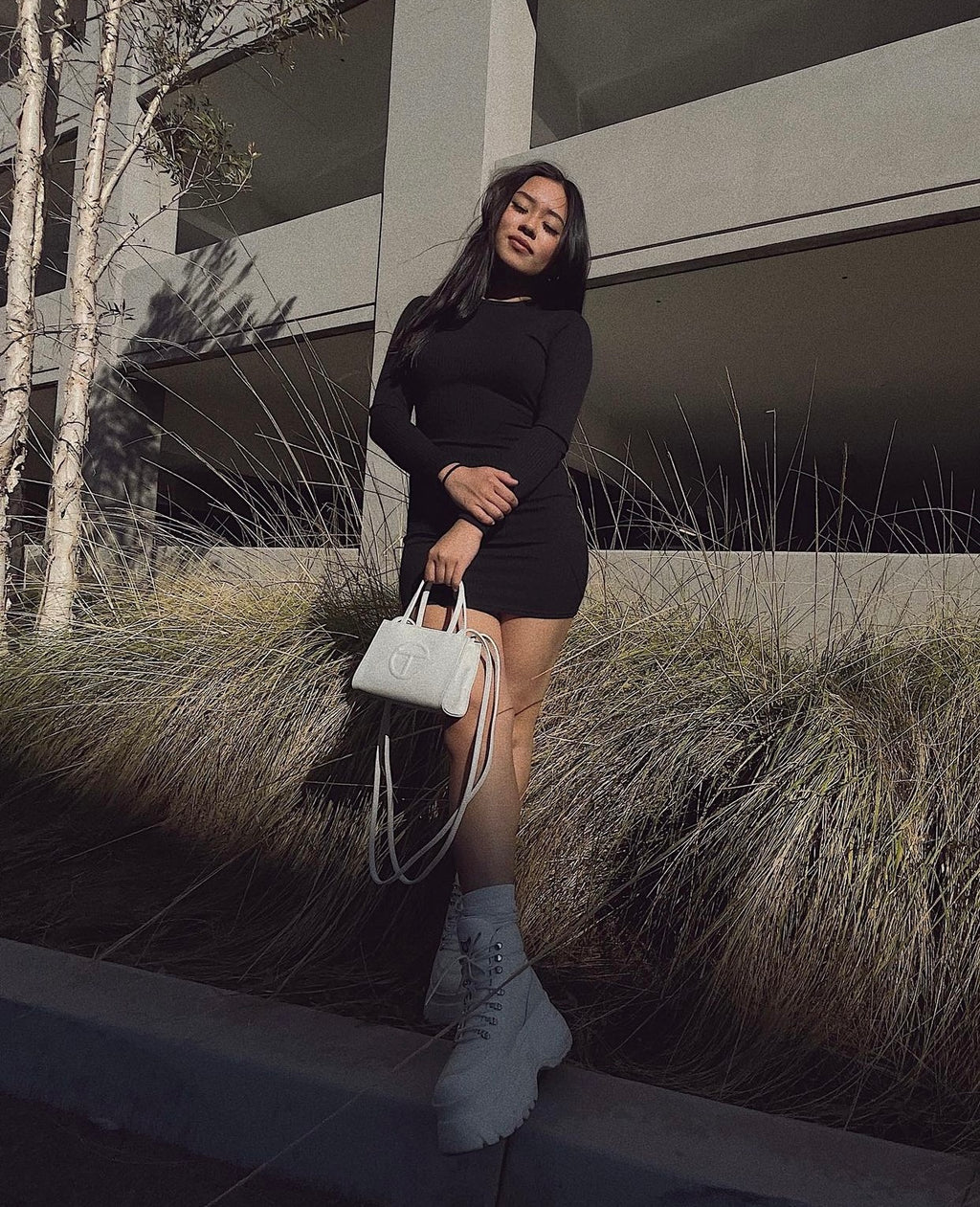 Becky "Peek a Boo" Dress (Black)