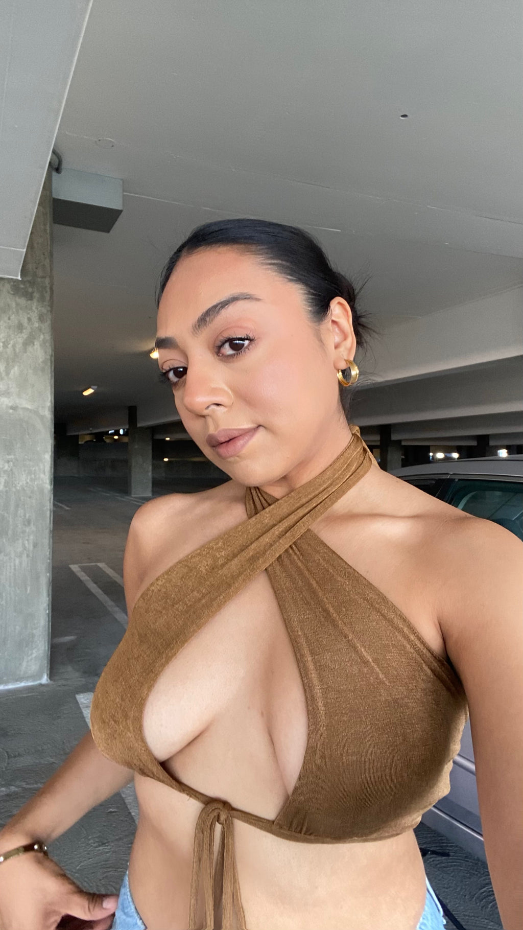 Karina "Mojave Desert" Halter Tie Top