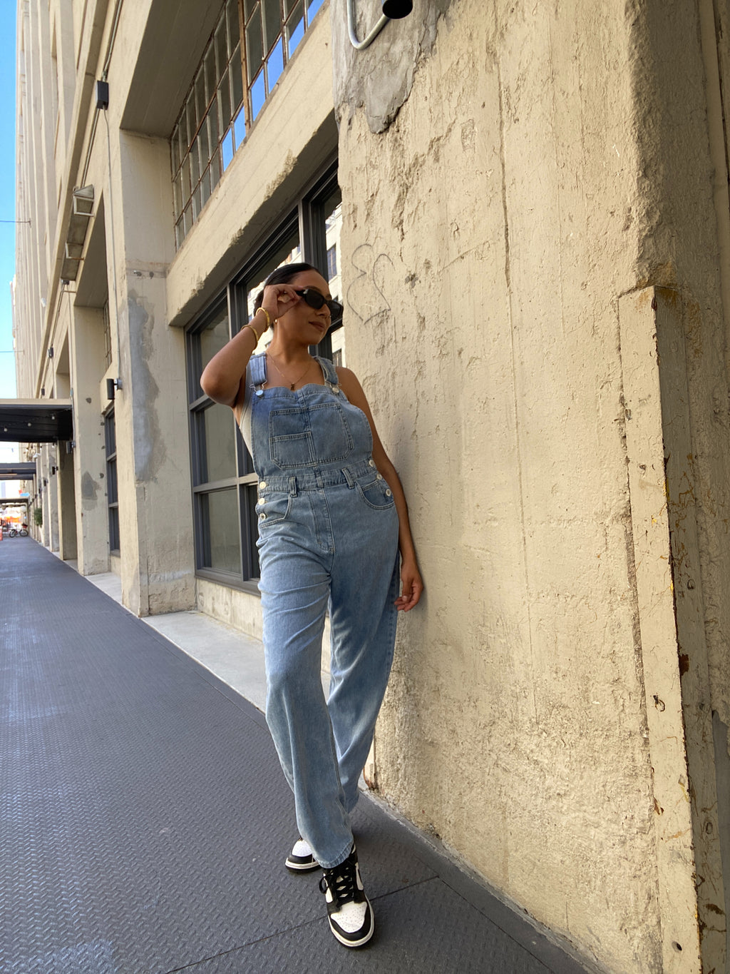 Ciara Light Vintage Wash Overalls