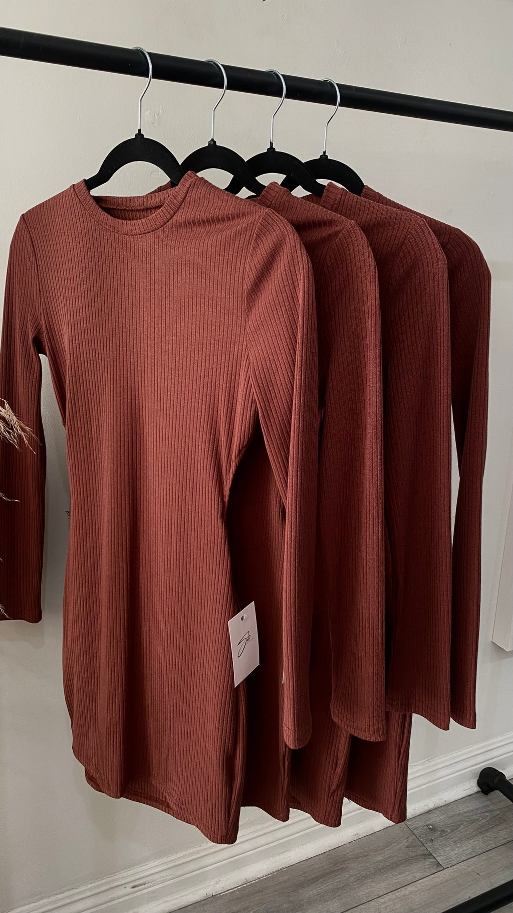 Becky "Peek a Boo" Dress (Cinnamon)